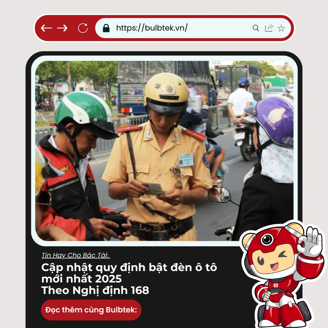 Cập nhật quy định bật đèn ô tô mới nhất 2026 - Theo Nghị định 168